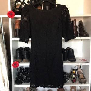 Black lace dress